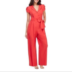 [Gal Meets Glam]  Bold Red Jumpsuit